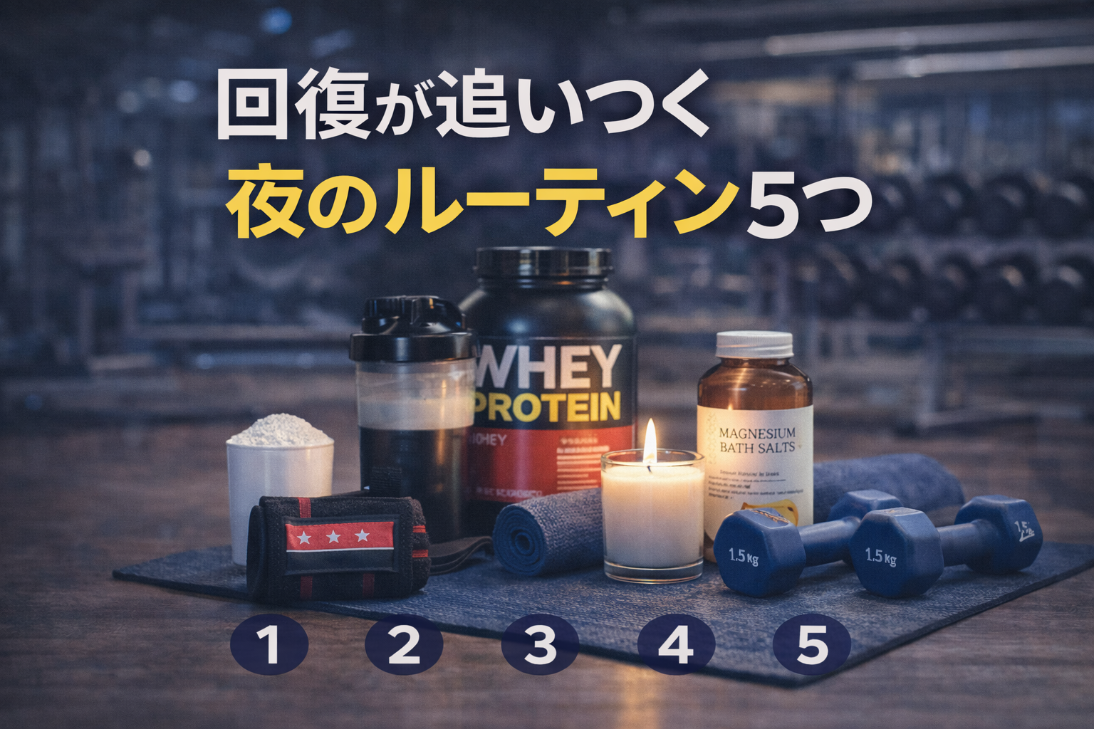 筋トレ再開で「翌日だるい…」が続く人へ。回復が追いつく夜のルーティン5つ